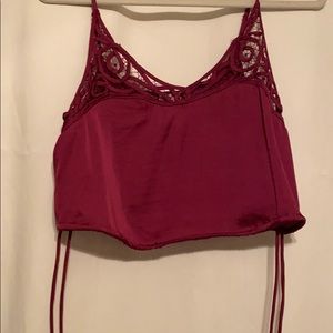Free People Purple Crop Top